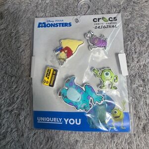 Crocs Jibbitz Disney Pixar Monsters Inc Mike Sulley Roz Boo Kids OS NEW